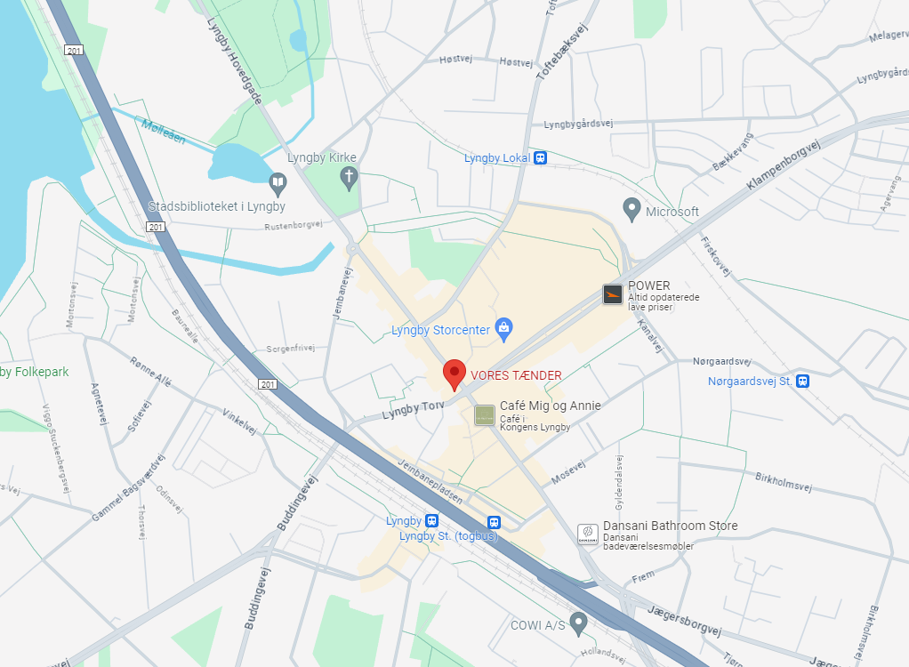 Vores tænder maps